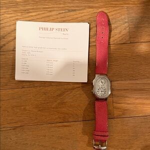 Philip Stein Pink Bracelet Watch
